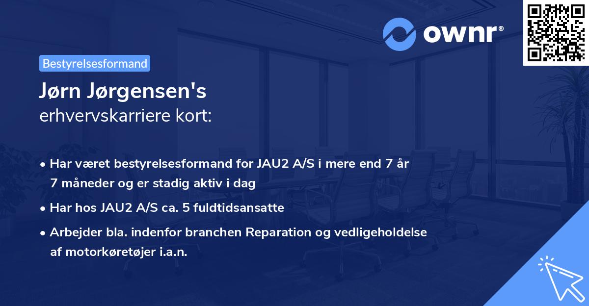 Jørn Jørgensen's erhvervskarriere kort