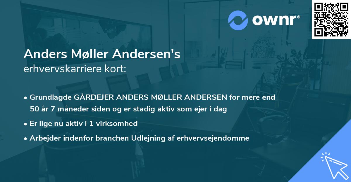 Anders Møller Andersen's erhvervskarriere kort