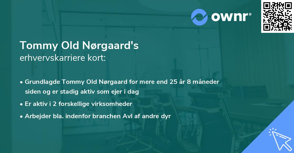 Tommy Old Nørgaard's erhvervskarriere kort