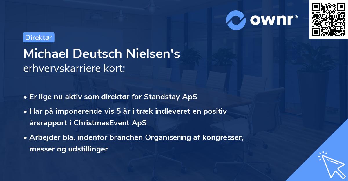 Michael Deutsch Nielsen's erhvervskarriere kort