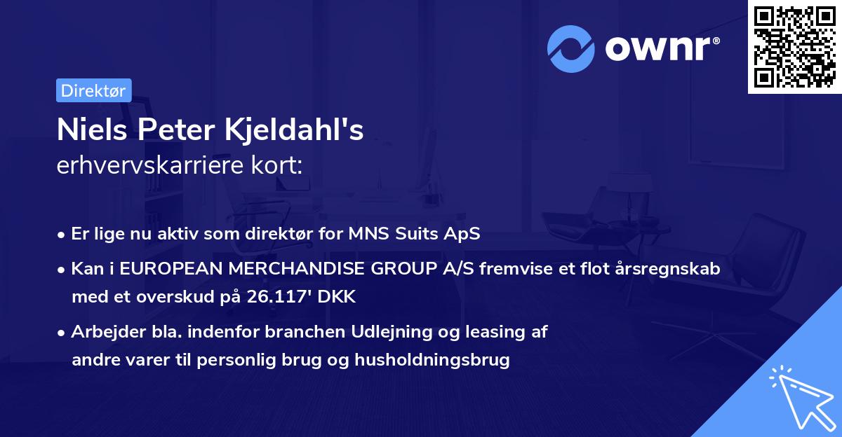 Niels Peter Kjeldahl's erhvervskarriere kort