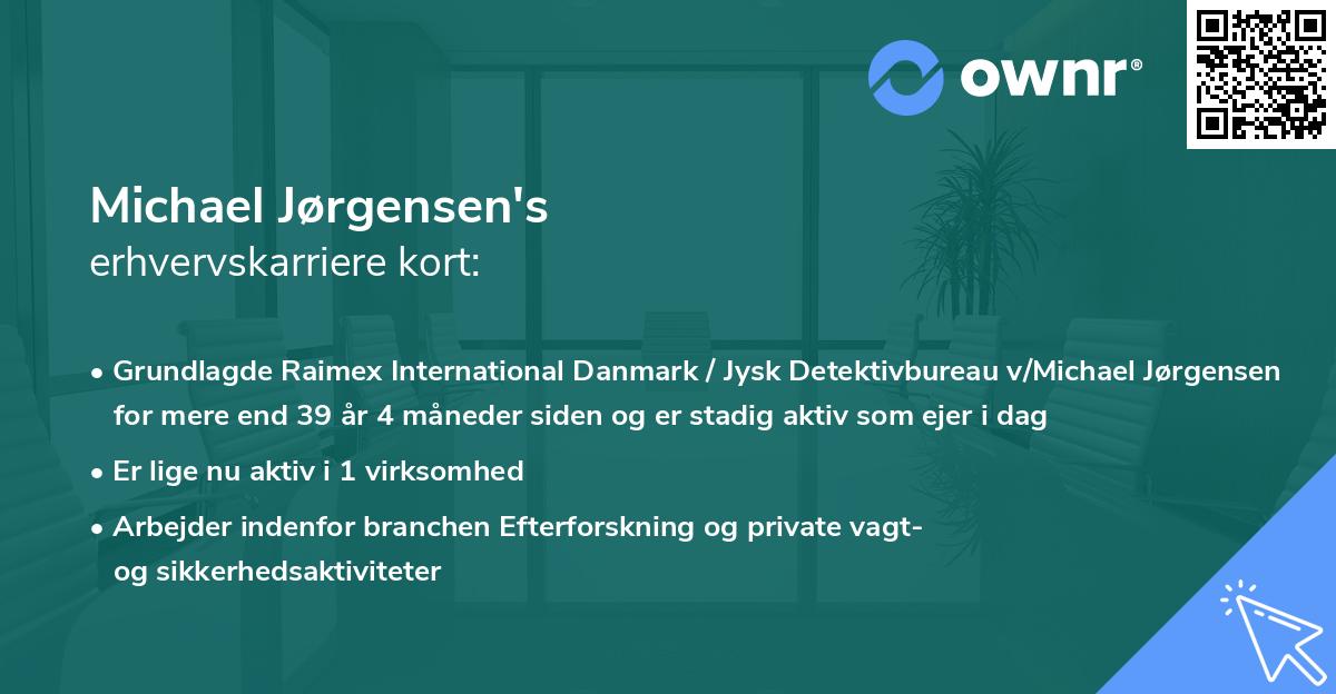 Michael Jørgensen's erhvervskarriere kort