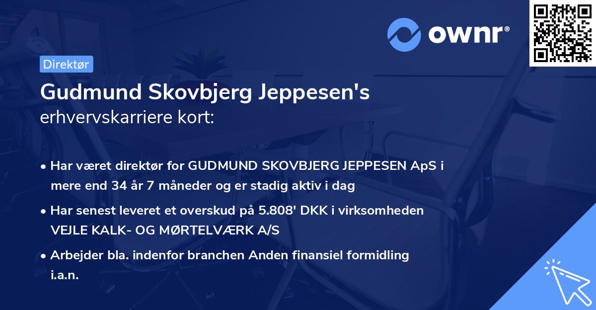 Gudmund Skovbjerg Jeppesen's erhvervskarriere kort