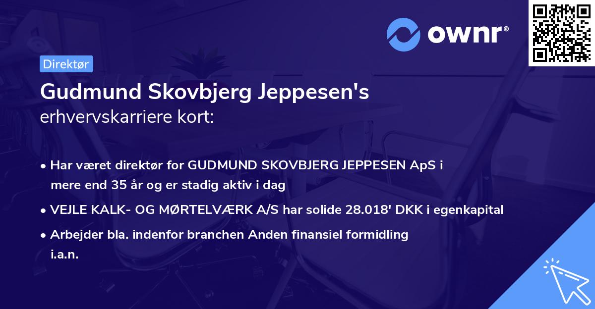 Gudmund Skovbjerg Jeppesen's erhvervskarriere kort