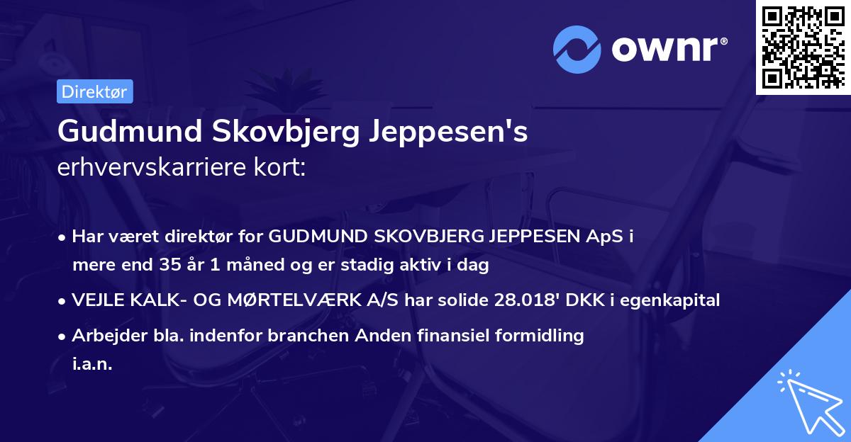 Gudmund Skovbjerg Jeppesen's erhvervskarriere kort