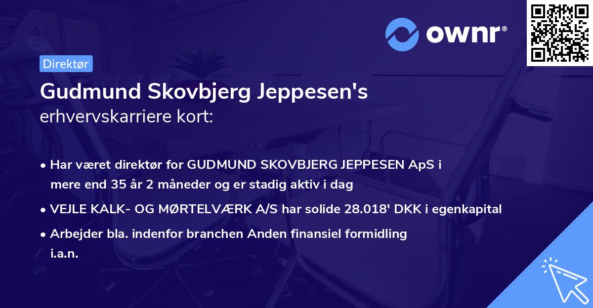 Gudmund Skovbjerg Jeppesen's erhvervskarriere kort