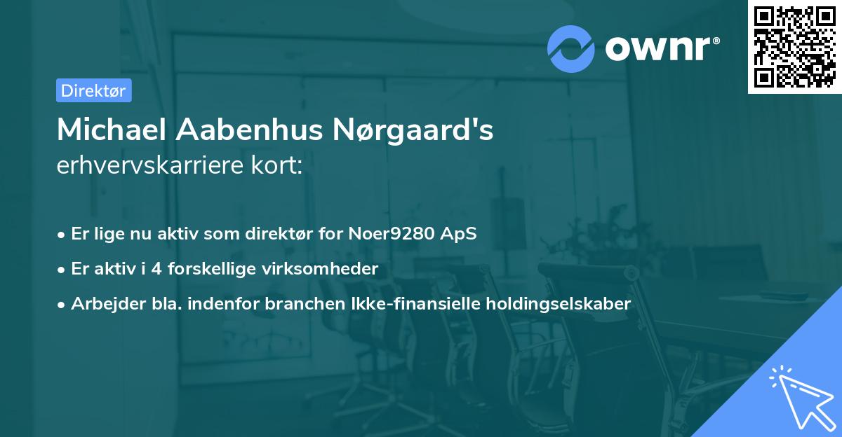 Michael Aabenhus Nørgaard's erhvervskarriere kort