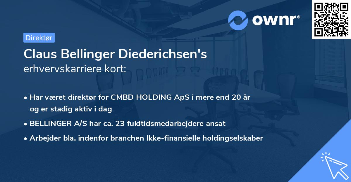 Claus Bellinger Diederichsen's erhvervskarriere kort