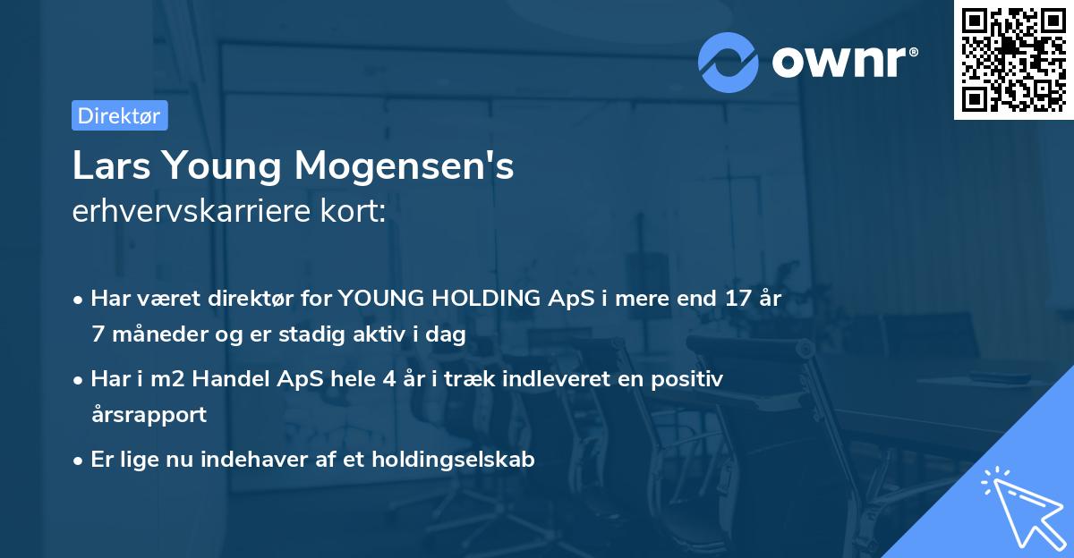 Lars Young Mogensen's erhvervskarriere kort