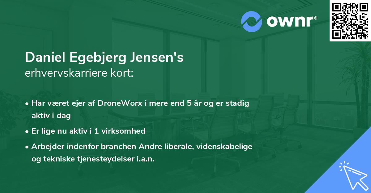 Daniel Egebjerg Jensen's erhvervskarriere kort