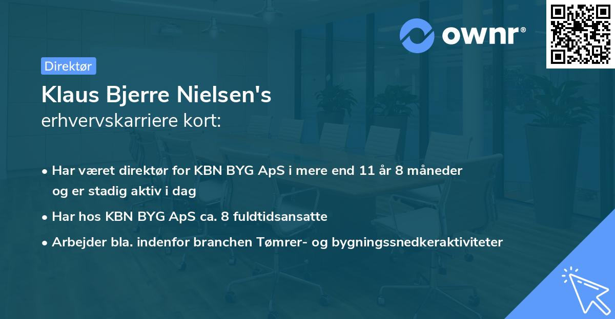 Klaus Bjerre Nielsen's erhvervskarriere kort