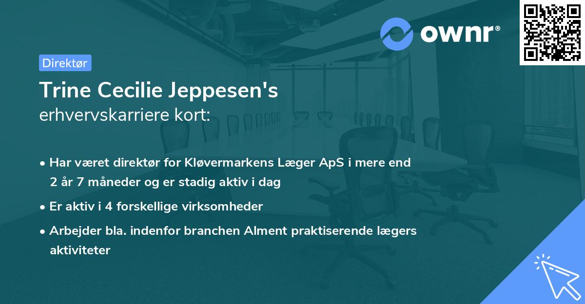 Trine Cecilie Jeppesen's erhvervskarriere kort