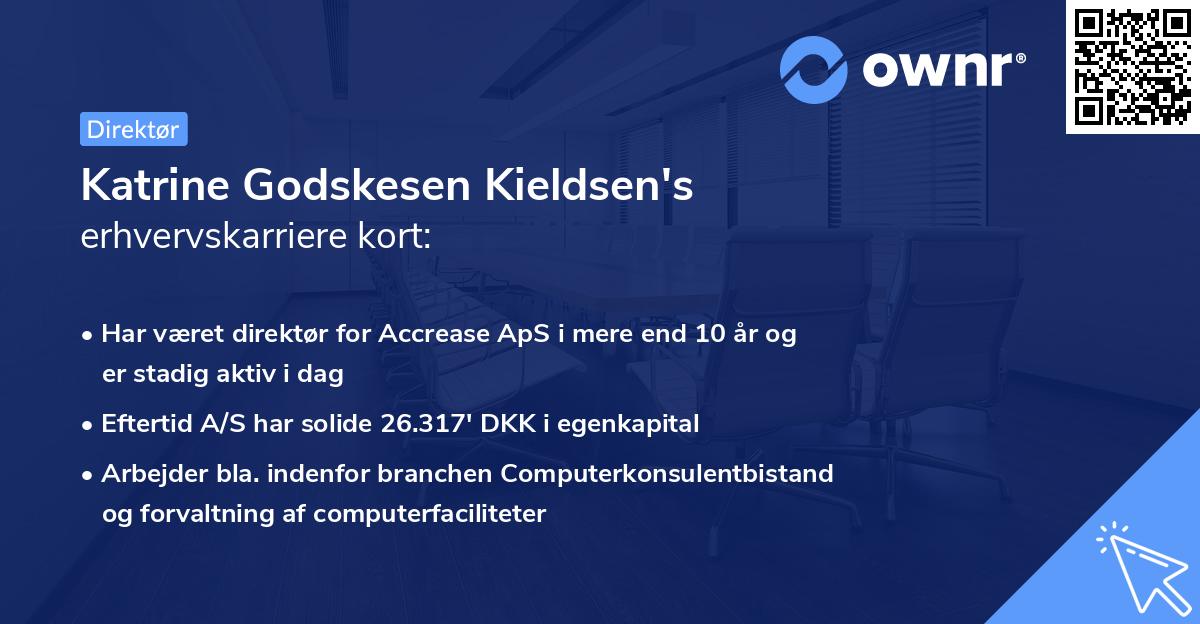 Katrine Godskesen Kieldsen's erhvervskarriere kort