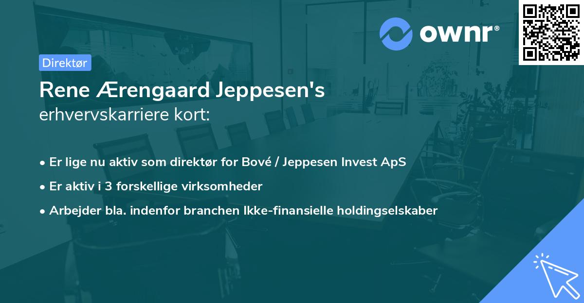 Rene Ærengaard Jeppesen's erhvervskarriere kort