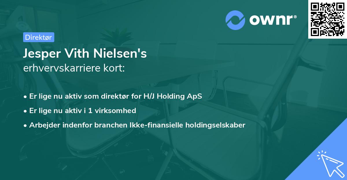 Jesper Vith Nielsen's erhvervskarriere kort