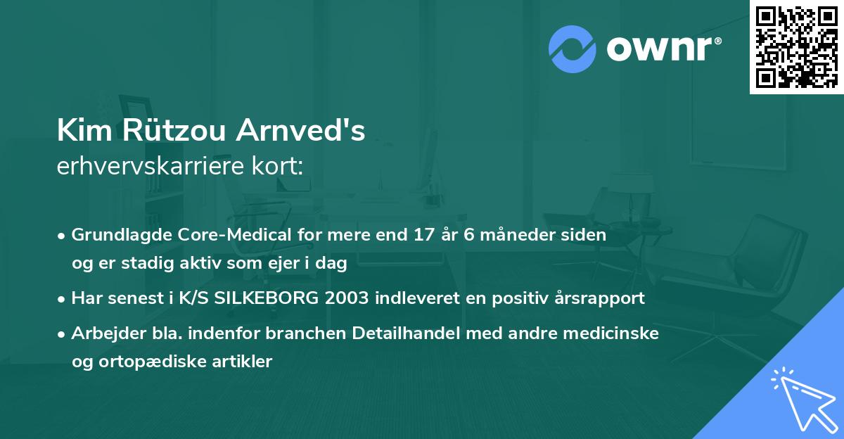 Kim Rützou Arnved's erhvervskarriere kort