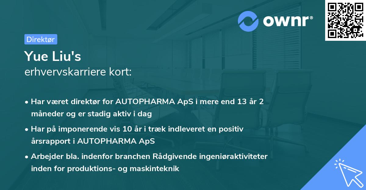 Yue Liu's erhvervskarriere kort