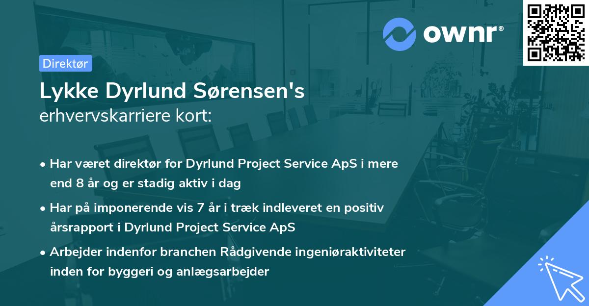 Lykke Dyrlund Sørensen's erhvervskarriere kort