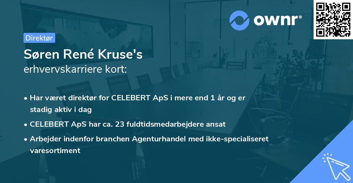 Søren René Kruse's erhvervskarriere kort