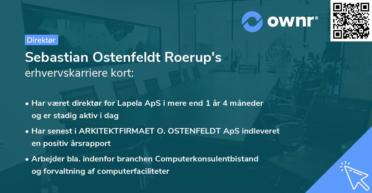 Sebastian Ostenfeldt Roerup's erhvervskarriere kort