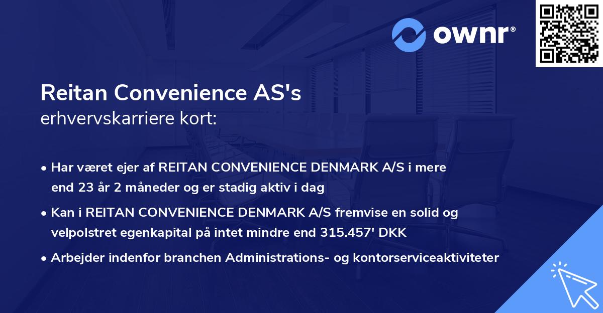 Reitan Convenience AS's erhvervskarriere kort