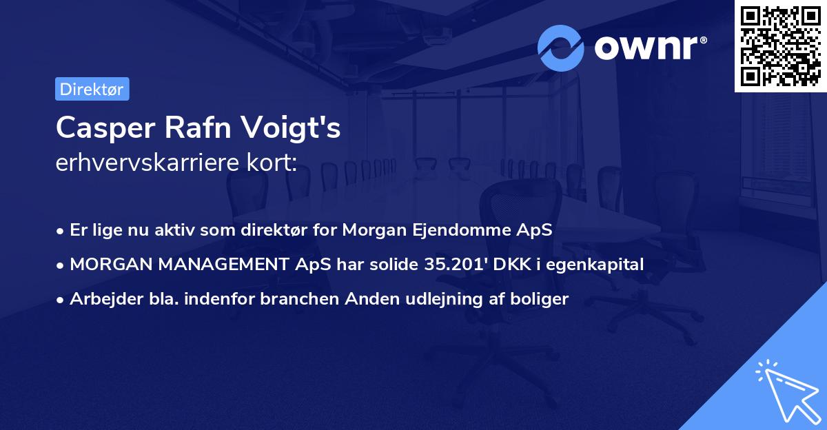 Casper Rafn Voigt's erhvervskarriere kort