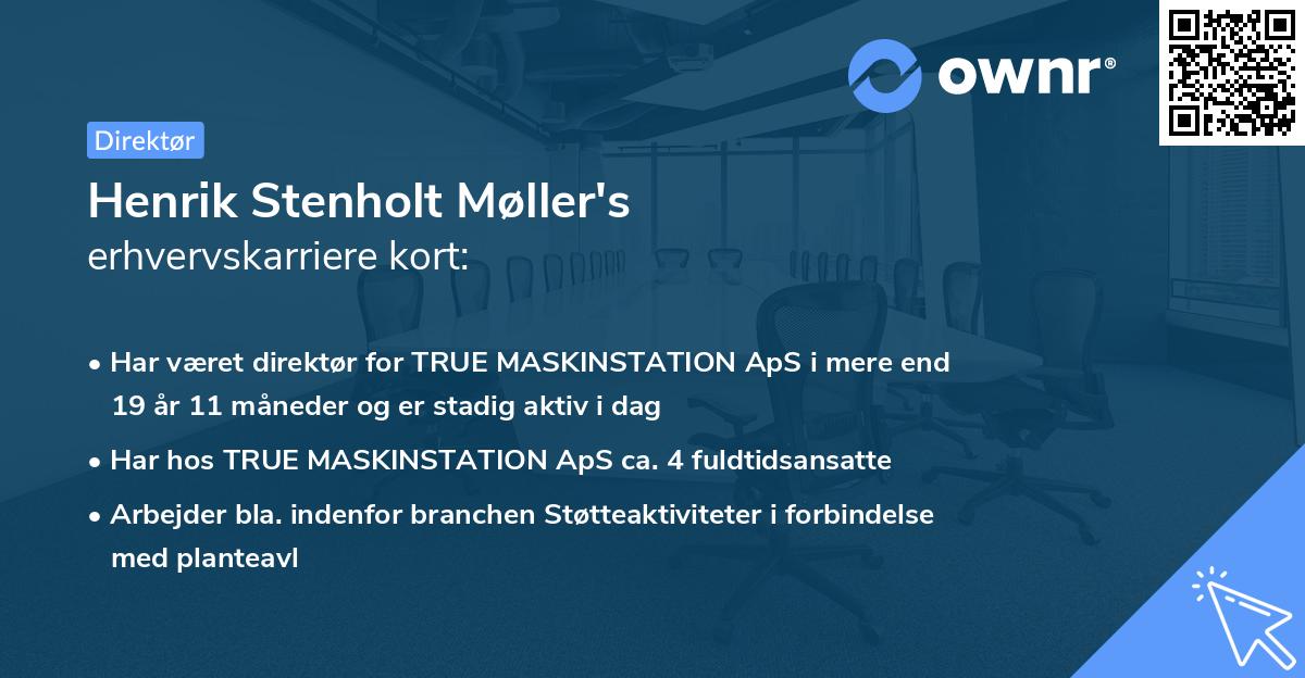 Henrik Stenholt Møller's erhvervskarriere kort