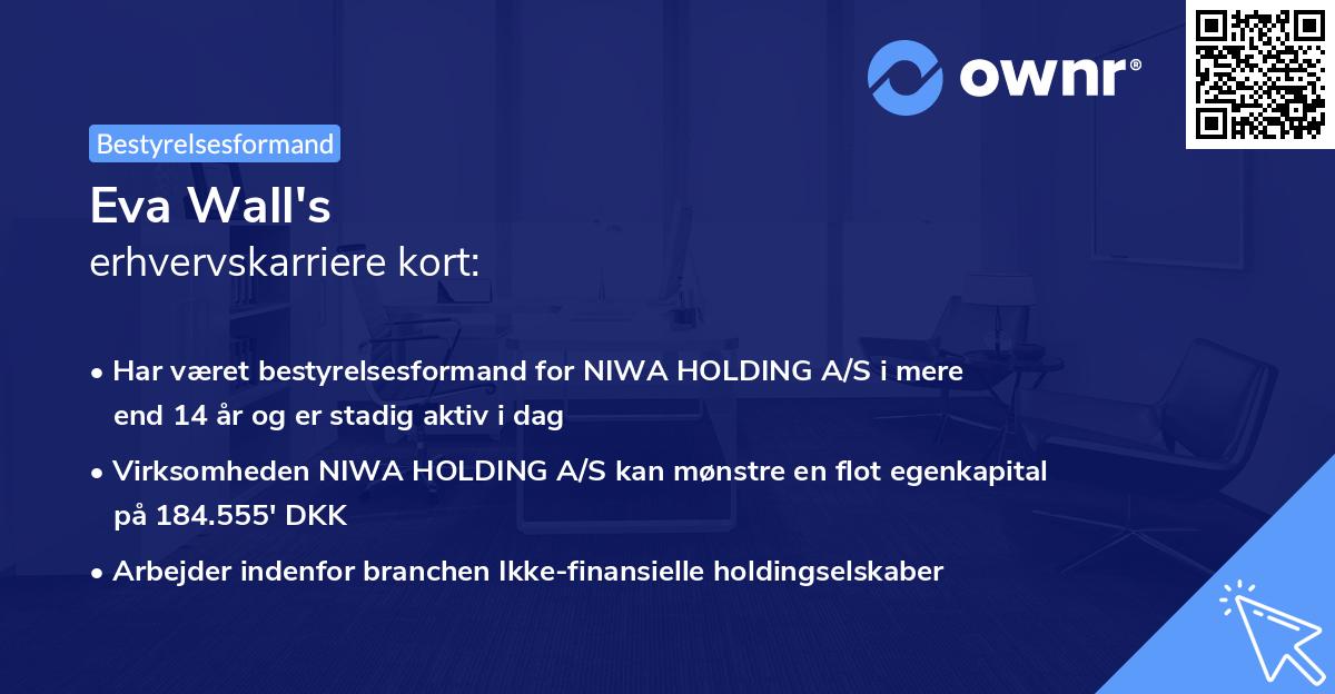 Eva Wall's erhvervskarriere kort