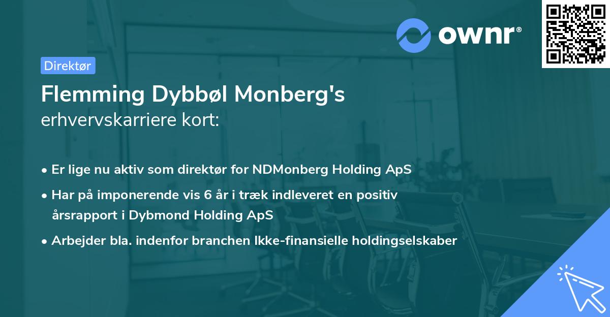 Flemming Dybbøl Monberg's erhvervskarriere kort
