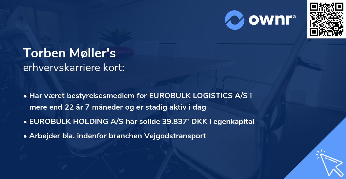 Torben Møller's erhvervskarriere kort