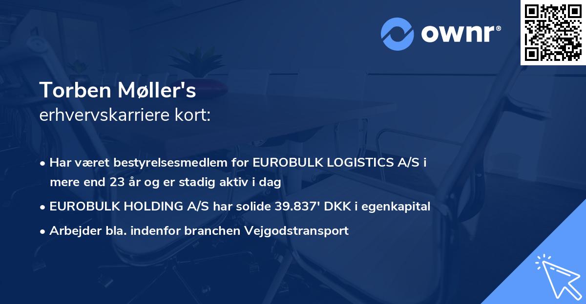 Torben Møller's erhvervskarriere kort