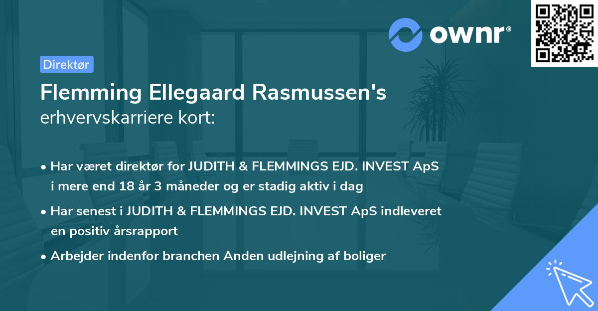 Flemming Ellegaard Rasmussen's erhvervskarriere kort