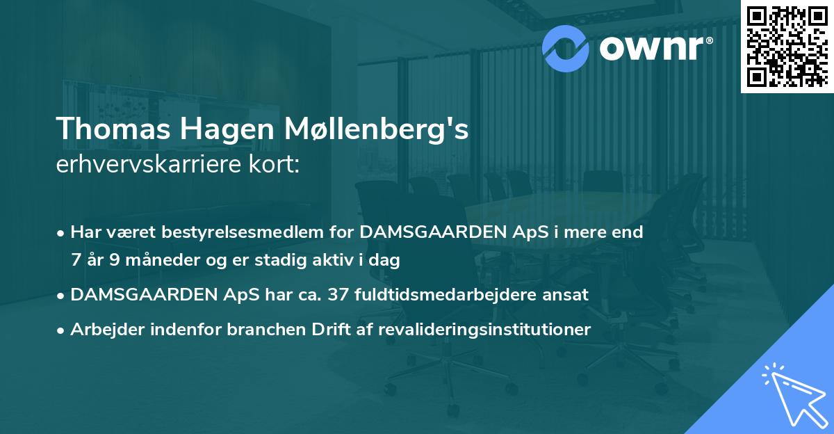 Thomas Hagen Møllenberg's erhvervskarriere kort
