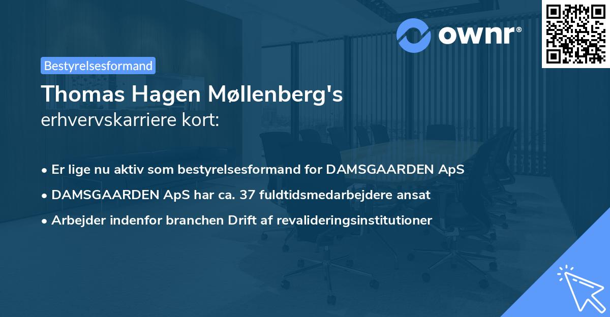 Thomas Hagen Møllenberg's erhvervskarriere kort