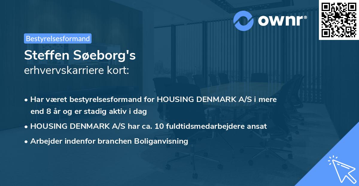 Steffen Søeborg's erhvervskarriere kort