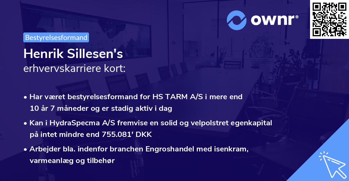Henrik Sillesen's erhvervskarriere kort
