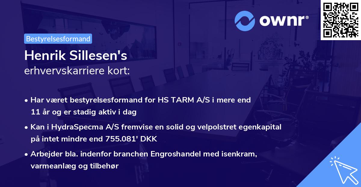 Henrik Sillesen's erhvervskarriere kort