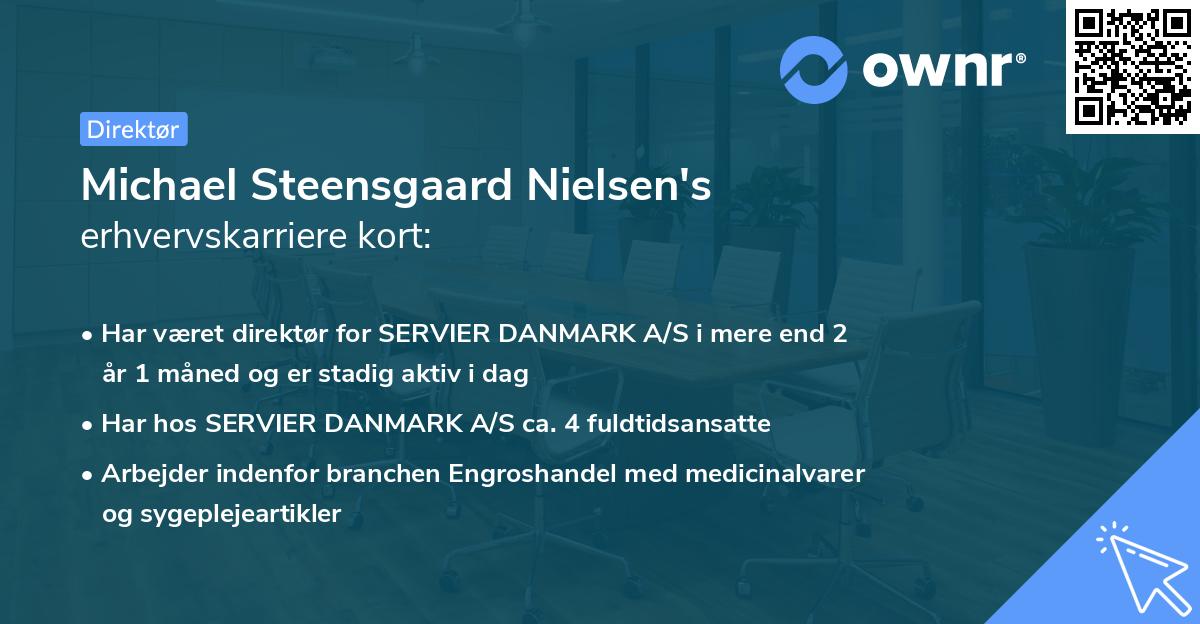 Michael Steensgaard Nielsen's erhvervskarriere kort
