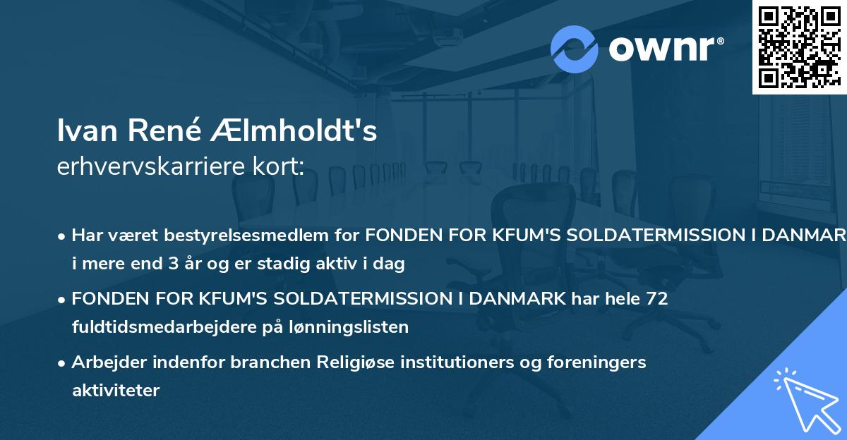 Ivan René Ælmholdt's erhvervskarriere kort
