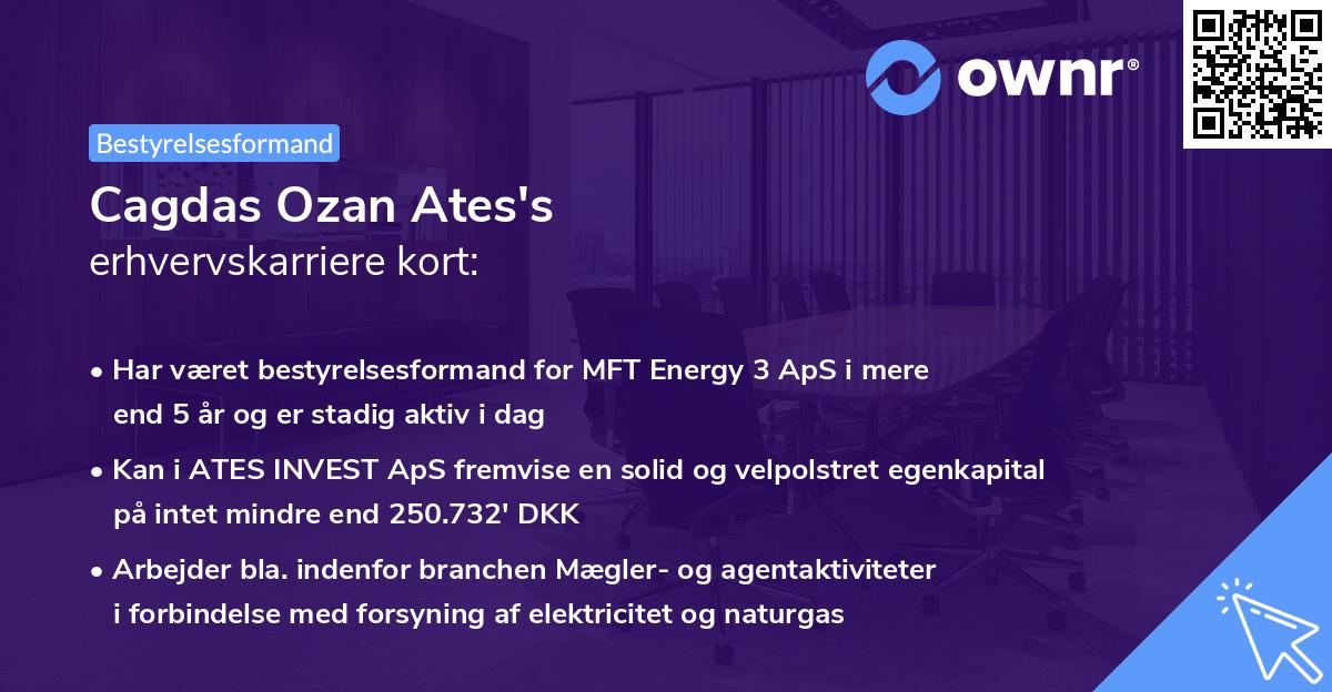Cagdas Ozan Ates's erhvervskarriere kort