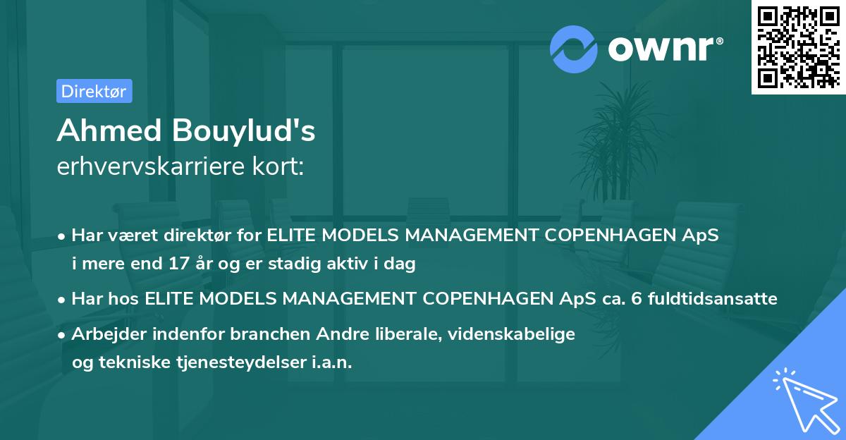 Ahmed Bouylud's erhvervskarriere kort