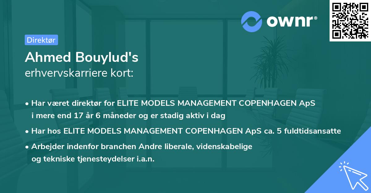 Ahmed Bouylud's erhvervskarriere kort
