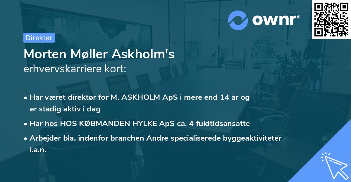 Morten Møller Askholm's erhvervskarriere kort