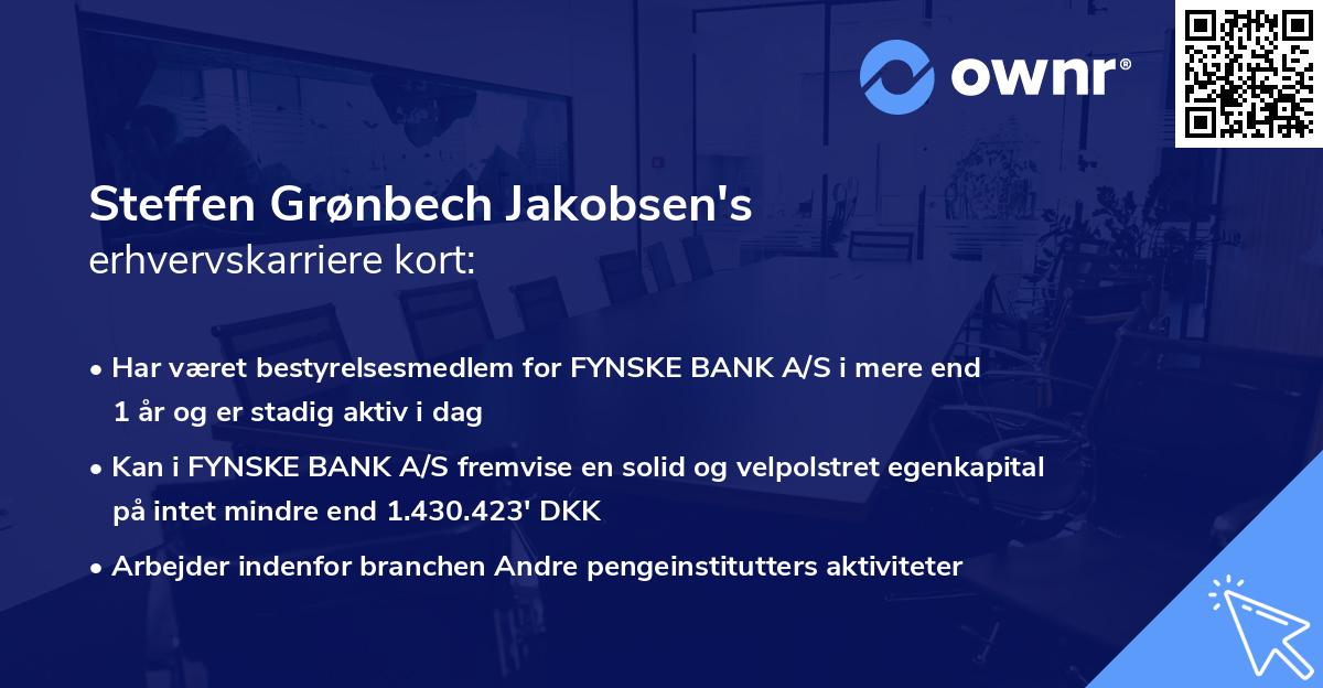 Steffen Grønbech Jakobsen's erhvervskarriere kort