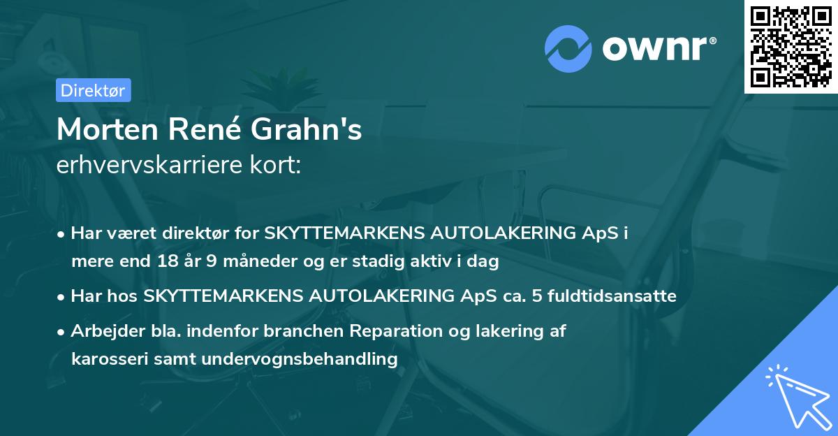 Morten René Grahn's erhvervskarriere kort