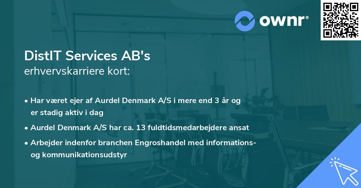 DistIT Services AB's erhvervskarriere kort