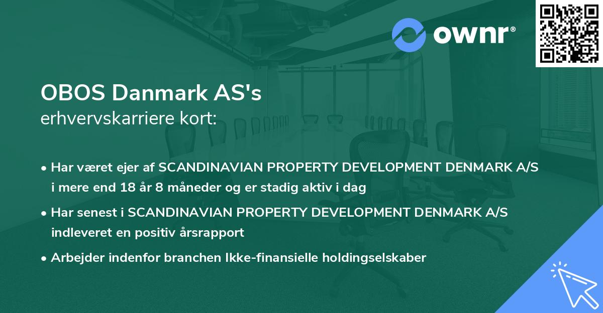 OBOS Danmark AS's erhvervskarriere kort