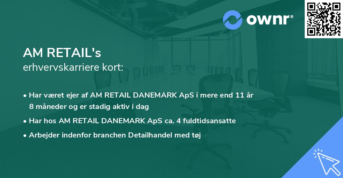 AM RETAIL's erhvervskarriere kort