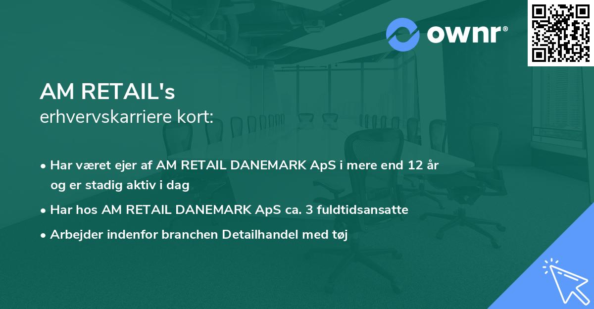 AM RETAIL's erhvervskarriere kort