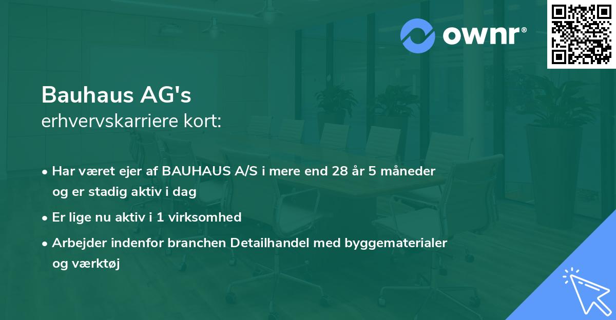 Bauhaus AG's erhvervskarriere kort